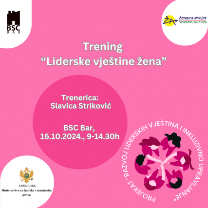 Trening 'Liderske vještine žena'